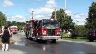 2013 Pincourt firetruck parade  August 10 2013 [upl. by Enia]