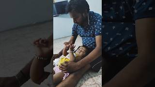 Siriki valla dady uggu peduthunte Thana feeling chudandi nanna chupe adugu jaada shorts cutebaby [upl. by Hammerskjold286]