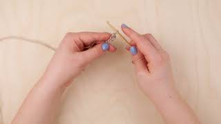 Hvordan hekle en fastmaske  How to crochet a single crochet stitch [upl. by Iturk]