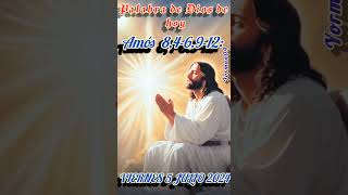 palabra de Dios Amos 846912 palabradedios palabradeDiosdeldia fe viralvideo misadehoy [upl. by Beitnes]