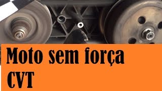 Robinho Conserta  Burgman 125 sem força Problema no CVT Troque os roletes [upl. by Aibos]