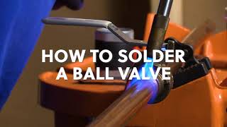 How to solder a ball valve [upl. by Halilahk644]