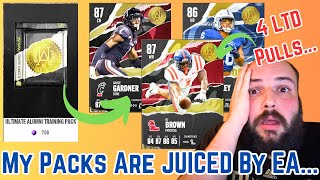 My Packs Are JUICED By EA 4 LTDs PULLED 40k Training On Ultimate Alumni Packs In CUT 25 [upl. by Retha]