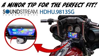 How to adjust your fairing for an even better fit when installing the SoundStream HDHU9813SG [upl. by Lishe]