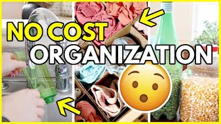 Get organized for 0 🤑🤑 25 TOTALLY FREE ORGANIZATION IDEAS [upl. by Atiuqes]