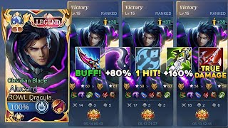 ALUCARD BEST FULL DAMAGE BUILD TO CARRY YOUR TEAM IN RANK  MLBB [upl. by Anitserp]