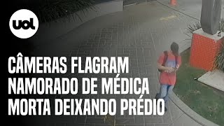 Médica encontrada morta em mala Namorado confessa crime e vídeos mostram suspeito deixando prédio [upl. by Netram337]