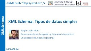 XML Schema Tipos de datos simples [upl. by Anana]