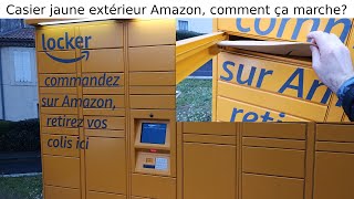 Casiers jaunes Amazon HubLocker comment ça marche Mode demploi utiliser livraison colis avis [upl. by Vinny902]