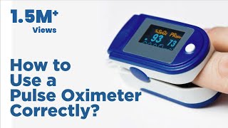 How To Use A Pulse Oximeter Correctly  Medicover Hospitals [upl. by Initsed]