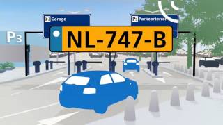 Schiphol P3 Parkeerterrein parkeren met je kenteken [upl. by Onitsirc]