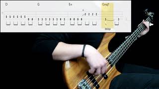 Audioslave  Be Yourself Bass Cover Play Along Tabs In Video [upl. by Gracie]