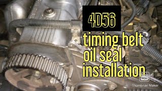 Changing 4d56 Timing Belts and Oil Seals [upl. by Constanta385]