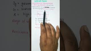 Conversion of Galvanometer into Voltmeter class12physics cbse neet iitjeeshort magnetism [upl. by Eissert]