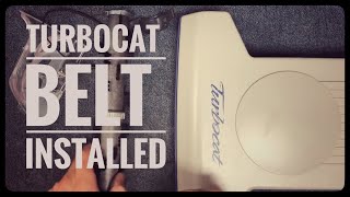 Vacuum repair man shows how to replace a belt on a turbocat central vacuum nozzle [upl. by Louanne631]