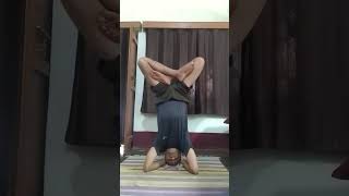 Sirsasana or Headstand  26  45 minutes selfchallenge [upl. by Johnath]