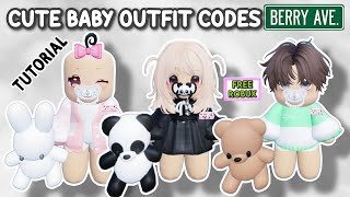 HOW TO BECOME A CUTE BABY  CUTE BABY OUTFIT CODES FOR BERRY AVENUE AND BLOXBURG TUTORIAL 2023 👶✨ [upl. by Annahsor]