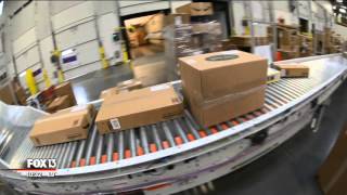 Behind the scenes of an Amazon warehouse [upl. by Aynatal970]