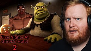 THE FUNNIEST SHREK HORROR GAME GOT A SEQUEL AND ITS TERRIFYING  Five Nights At Shreks Hotel 2 [upl. by Aiouqahs]