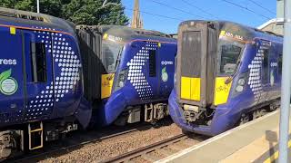 Scotrail trains at Lenzie [upl. by Nirac]