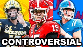 Controversial SEC QB Rankings for the 2024 Season 116 [upl. by Zita]