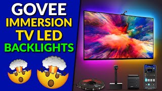 BEST LED BACKLIGHT amp LIGHT BAR IMMERSION KIT  Govee Immersion Setup and Review [upl. by Alan]