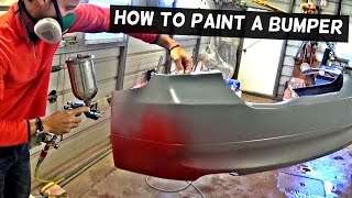 HOW TO PAINT A BUMPER COVER LIKE A PRO [upl. by Alekat]