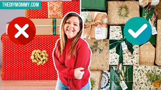 8 LUXURY Christmas Gift Wrapping Ideas Actually Easy and Cheap [upl. by Carmel]