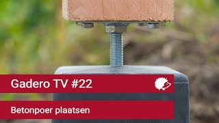 22 Betonpoer plaatsen  Tips betonpoeren bevestigen en stellen [upl. by Winni572]