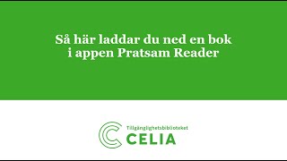 Så här laddar du ned en bok med appen Pratsam Reader [upl. by Ahsik504]