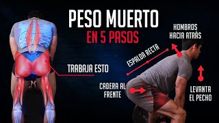 LOS 5 PASOS DEL PESO MUERTO PERFECTO  TÉCNICA DE LOS EJERCICIOS [upl. by Irolam125]