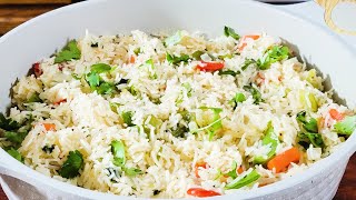 The Perfect Vegetable Basmati Pilaf  Rice Pilaf Recipe  Basmati Rice Side  Fluffy Rice Recipe [upl. by Runkel349]