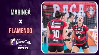 MaringÃ¡ X Sesc Flamengo  MELHORES MOMENTOS  Superliga BET7K Feminina 2324 [upl. by Holsworth]