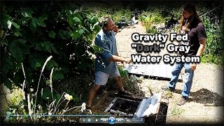 Permaculture Tip of the Day  Gravity Fed quotDarkquot Gray Water System [upl. by Edya355]