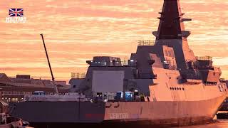 RoyalNavyNew Type 26 frigate HMS Cardiff to enter water soon in latest step on shipbuilding project [upl. by Ellehcyar]