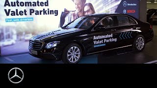 Internet of Things Bosch amp Daimler Realised Automated Valet Parking in the MercedesBenz Museum [upl. by Nylynnej]