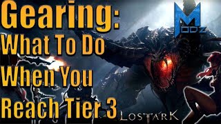 Lost Ark Tier 3 Gearing Guide Item Level 1100 [upl. by Bough]