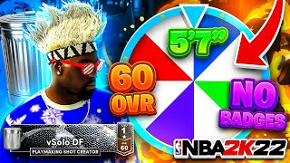 WHEEL OF WORST BUILDS in NBA 2K22 Bad Idea IMPOSSIBLE HARDEST BUILD CHALLENGE IN NBA2K22 [upl. by Hazard863]