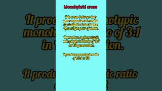 Monohybrid cross shortsfeed shorts youtubeshorts shortsvideo [upl. by Adniram328]