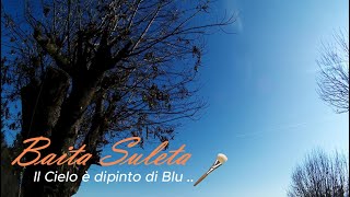 Il Cielo è dipinto di Blu sopra la Baita cordoli in tronchi di castagno e gradini di terra [upl. by Ylrebme]