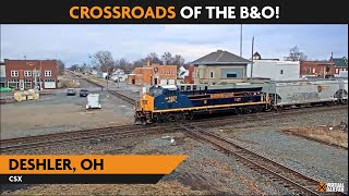 Deshler Ohio USA  Virtual Railfan LIVE [upl. by Nivre]