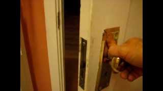 Old Mortise Lock Door Hardware Step 3  Reassembly and how to repair stripped screw holes [upl. by Silenay]