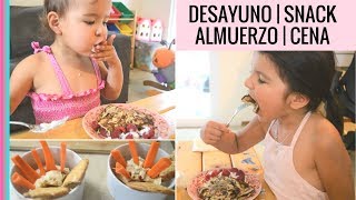 QUE COMEN MIS HIJAS DE 1 Y 4 AÑOS EN UN DIA  Receta y tips [upl. by Finzer642]