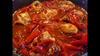 POLLO CON I PEPERONI RICETTA DELLA SORA LELLA  pollo alla romana [upl. by Beesley795]