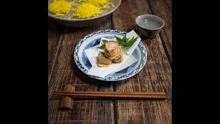 湯葉で巻いてパリッと！ 海老と明太子の東寺揚げ ｜和食のレシピ集 [upl. by Peltz]