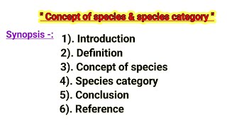 Concept of species amp Species category MSc zoology 1St sem Hindi easy notes 📝📖 Lavkumar cg [upl. by Harriett]