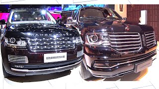 Officially New 2016 2017 Range Rover Autobiography VS 2016 2017 Lincoln Navigator TOP luxury SUVs [upl. by Kesia]