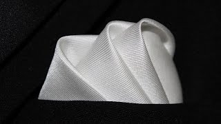 How To Fold a Pocket Square The Wave Fold [upl. by Alvita]