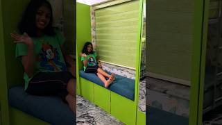 Tiyakutty AdviKutten DreamRoom Makeover Video GreenColourTheme BunkBed MakeUpTable💄 [upl. by Refotsirhc]