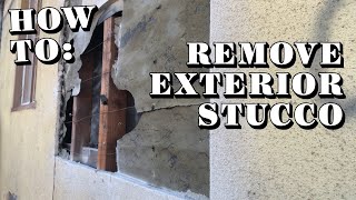 Stucco Removal  How to Easily Remove Stucco [upl. by Akla892]